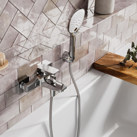 Смеситель для ванны WasserKRAFT Salm 2700 2701 настенный хром