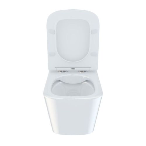 Унитаз подвесной IDDIS Bild BILRDSEi25 белый с сиденьем микролифт безободковый каскадный смыв - фото 2