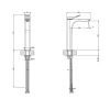 Смеситель Gessi Rilievo 59010#299 на раковину черный