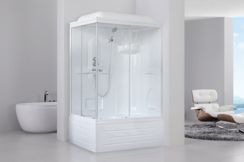 Душевая кабина Royal Bath BP RB8100BP1-T-R 100х80 прямоугольная с крышей - фото 2