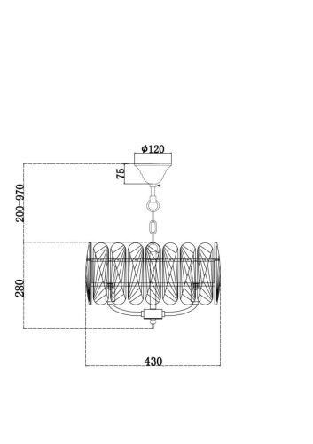 Светильник подвесной Maytoni Suite Modern MOD122PL-05BS - фото 5
