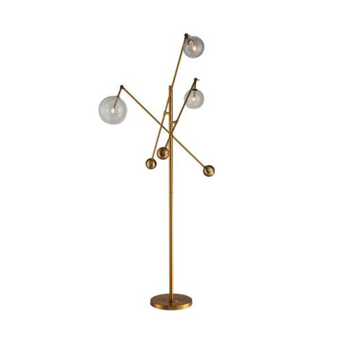 Торшер Delight Collection Globe Mobile (Глобе Мобиле) KG0965F-3 brass - фото 2