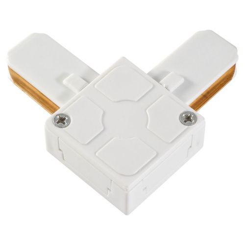 Трековый однофазный L-образный соединитель AM Group Track (Трацк) AM175 WH - фото 2