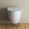 Унитаз подвесной BelBagno LOTO BB070CHR/SC белый с сиденьем микролифт безободковый каскадный смыв