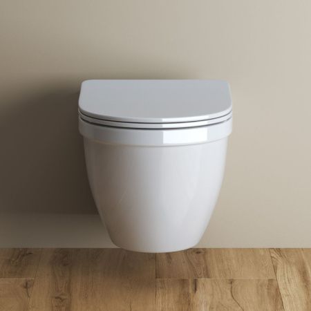 Унитаз подвесной BelBagno LOTO BB070CHR/SC белый с сиденьем микролифт безободковый каскадный смыв