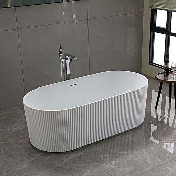 Ванна акриловая Vincea VBT-426-1700MW 170х80 отдельностоящая овальная