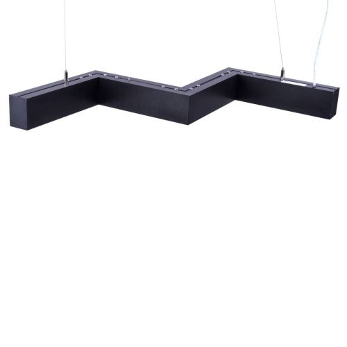 Линейный подвесной светильник Uniel ULO-K19A 28W/4000K/Z30-120 IP40 BLACK - фото 2
