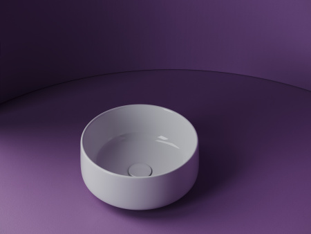 Раковина из сантехнического фарфора Ceramica Nova ELEMENT CN5047 36х36 накладная цвет белый без отверстий под смеситель