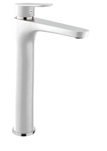 Смеситель Fiore 81WX8119 на раковину белый/хром - фото 2