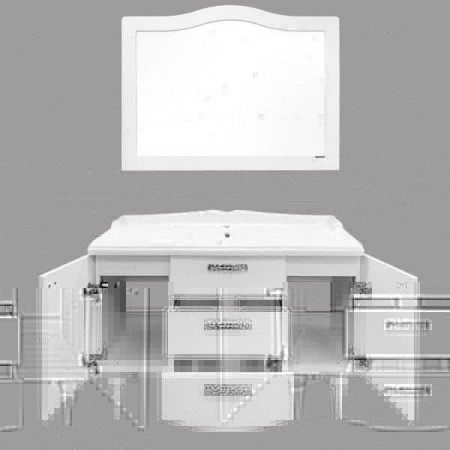 Тумба с раковиной Comforty Монако 00003132224CF 120х50 напольная цвет белый