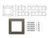 Рамка двухместная Ambrella Volt Line (Лине) AF110632