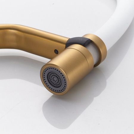 Смеситель для кухни Shevanik S343G-1 на мойку золото