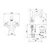 Смеситель Cisal Croisette CS00151121 на раковину хром