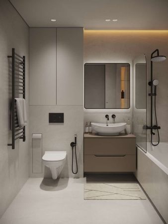 Тумба с раковиной Orange Line Li-80TuLMDF+B08-585W 80х50 цвет бежевый