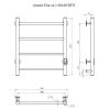 Полотенцесушитель электрический Тругор Аспект Пэк сп АспектПэксп1/6040графВГП 45х60 серый