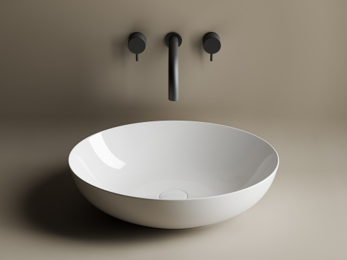 Раковина из сантехнического фарфора Ceramica Nova ELEMENT 52 см CN6017 накладная цвет белый - фото 3