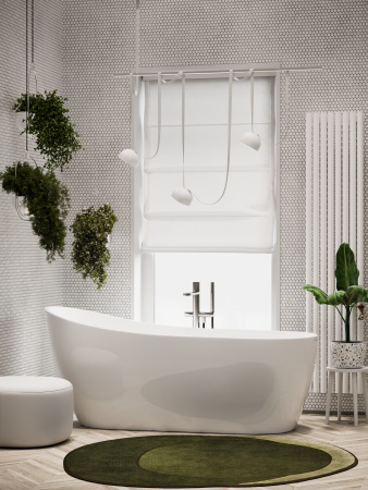 Ванна акриловая Sancos Perla FB06 170х72 отдельностоящая овальная с каркасом