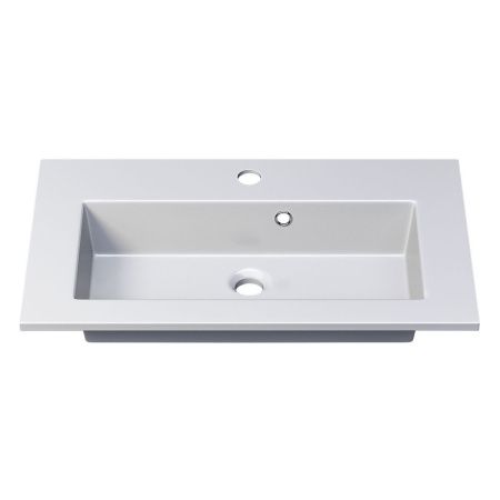 Раковина керамическая Uperwood Aurora RAurora60wg 60х40 полувстраиваемая цвет белый