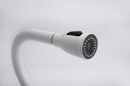 Смеситель для кухни Paulmark LANGE La214212-WH на мойку белый