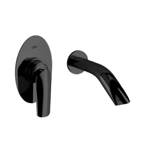 Смеситель для раковины Webert AI830606560 настенный черный - фото 2