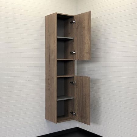 Шкаф-пенал Comforty Никосия 00-00009554CF 40х160 подвесной цвет коричневый