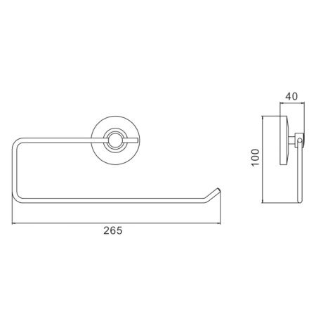 Полотенцедержатель Savol S-L07152