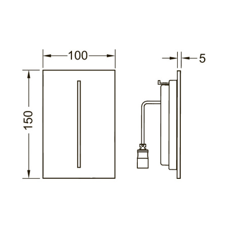 Лицевая панель Tece TECEfilo 9242085