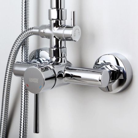Душевая стойка Wasserkraft A12202 настенная цвет хром