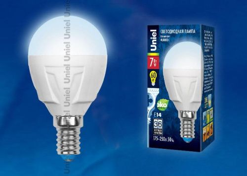 Лампа светодиодная Uniel LED-CW37 7W/WW/E14/FR PLP01WH картон - фото 2
