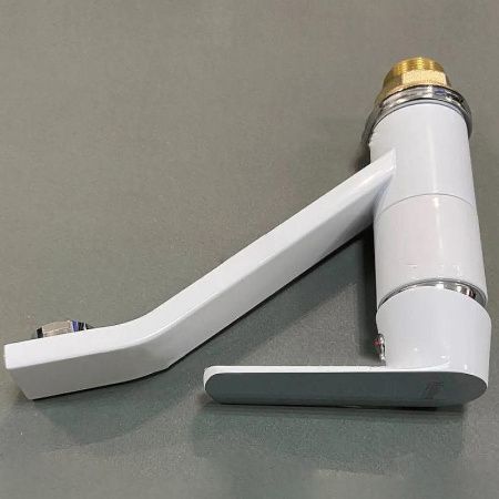 Смеситель для кухни Haiba HB804 HB45804-2 на мойку белый/хром