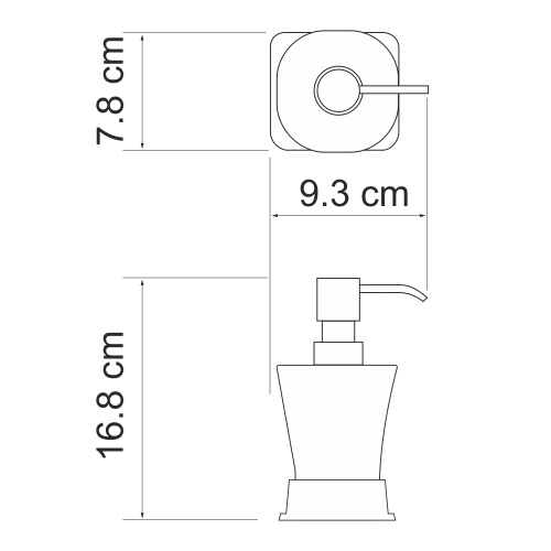 Дозатор для жидкого мыла WasserKRAFT 5499W - фото 3