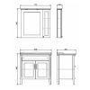 Зеркало-шкаф Comforty Палермо 00004139246CF 80х90 подвесной цвет белый
