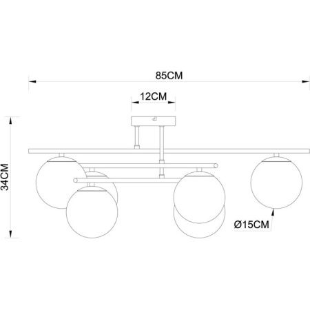 Люстра потолочная Arte Lamp Alcor (Алцор) A2224PL-6BK
