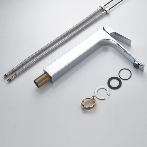 Смеситель для раковины Shevanik S6111 на столешницу хром - фото 4