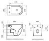 Комплект унитаз с инсталляцией с клавишей смыва BelBagno SFERA-R BB046CHR/BB2111SC/BB002-80/BB005-PR-CHROME