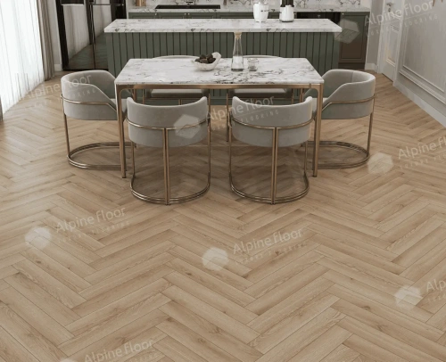 Ламинат Alpine Floor Herringbone 8 Pro New LF102-12 Дуб Артуа толщина 0.8 см 33 класс 606х101 - фото 4