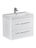 Тумба под раковину Velvex JILL tpJIL.80.2Y-233 80х40 подвесная цвет белый