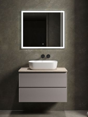 Тумба под раковину Sancos SNOB R SNR80SM 80х40 подвесная цвет коричневый