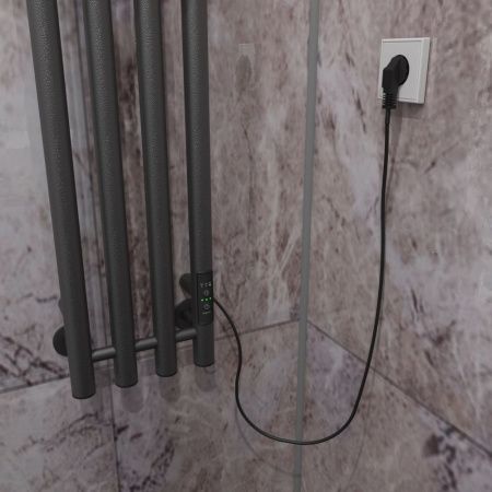 Полотенцесушитель электрический Altasan АргоЛюкс АргоЛюкс12021Г 20х120 серый