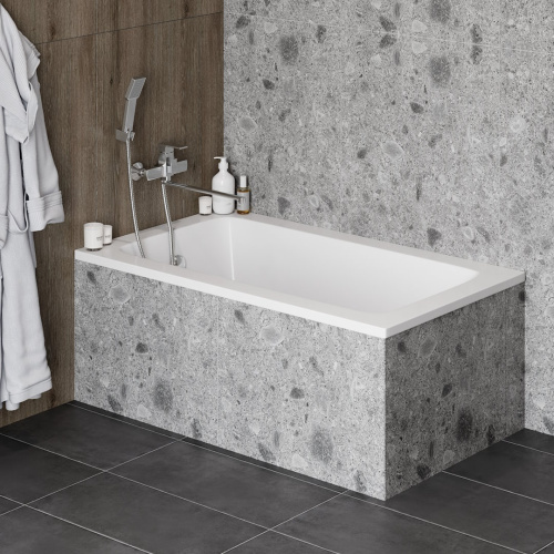 Ванна акриловая Teymi Helmi T30101 120х70 пристенная прямоугольная без ножек - фото 4