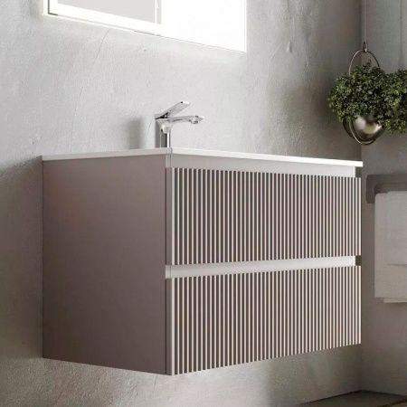 Тумба под раковину Sancos SNOB R SNR60SM 60х40 подвесная цвет коричневый