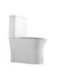 Унитаз напольный с бачком Agger AT01000 белый с сиденьем микролифт безободковый душевой смыв