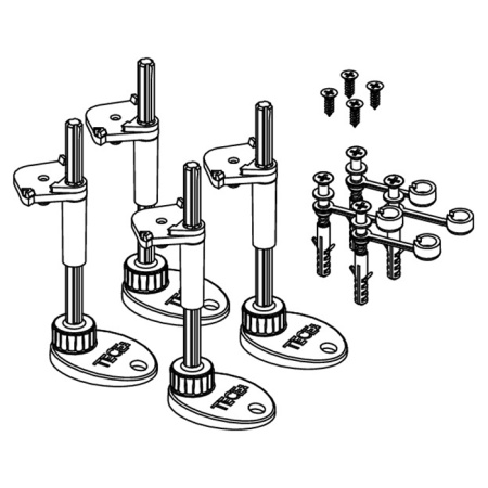 Комплект опоры для сифонов Tece TECEdrainline 3690007