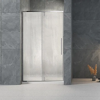 Душевая дверь Veconi Vianno VN34R-120-06-C7 120х195 стекло рифленое профиль хром глянцевый