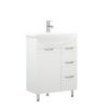 Тумба под раковину Corozo Лея SD-00001509 60х30 напольная цвет белый