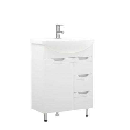 Тумба под раковину Corozo Лея SD-00001509 60х30 напольная цвет белый