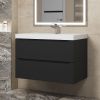 Тумба под раковину Uperwood Tanos 291020232 80х50 подвесная цвет черный