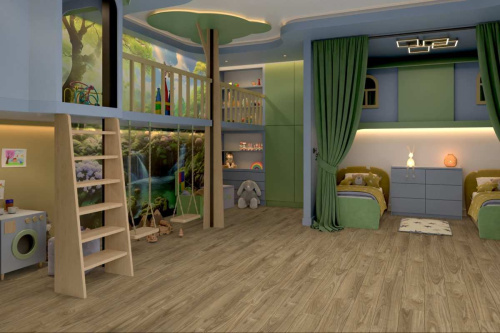 SPC ламинат Damy Floor FAMILY 0036-2 Орех Европейский - фото 4