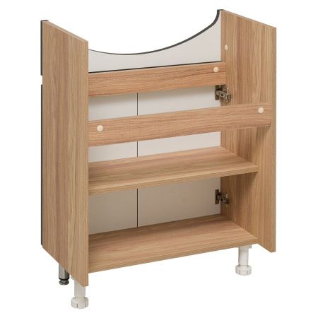 Тумба под раковину Runo ЛАДА 00-00001165 60х30 напольная цвет серый