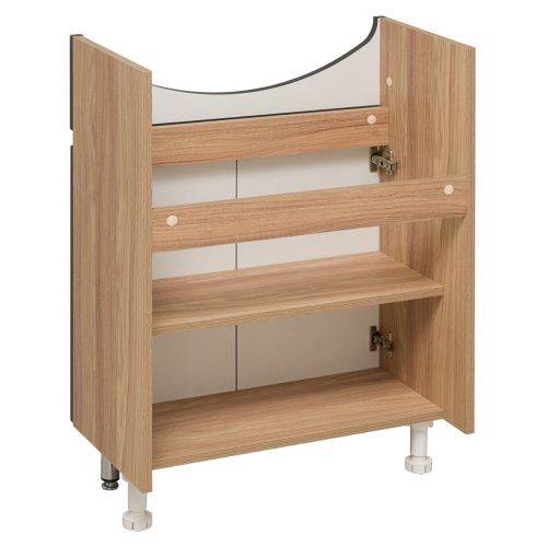 Тумба под раковину Runo ЛАДА 00-00001165 60х30 напольная цвет серый - фото 4